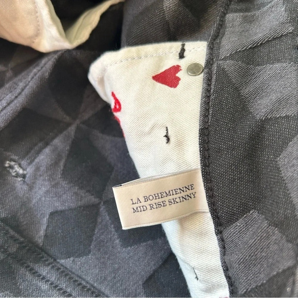 NWT SCOTCH & SODA La Bohemienne Mid Rise Skinny Star Pattern Jeans - Picture 9 of 16